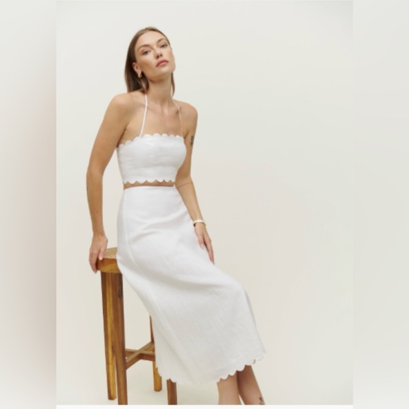 Reformation Dresses & Skirts - Reformation Yvonne Linen Two-Piece - White - Size 6